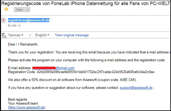fonelab registration code and email